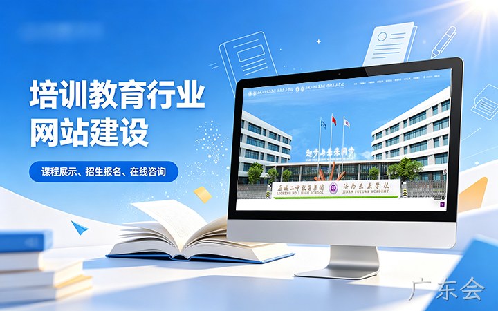 广东会教育培训行业官网建设_学校培训机构网站设计制作
