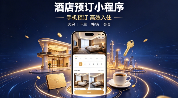 酒店自营预订小程序定制开发实战案例|广东会本地门店私域小程序开发运营全解析